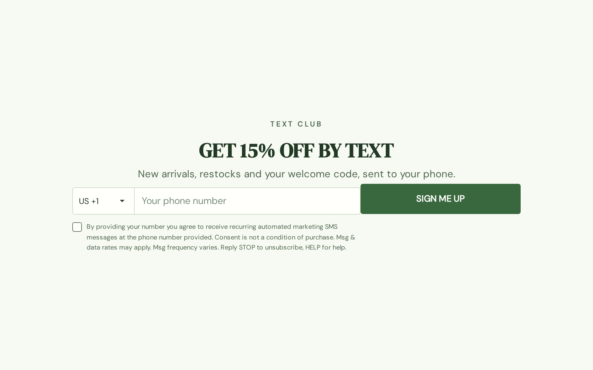 An ActionPop campaign embedded inline in a page instead of appearing as a popup.