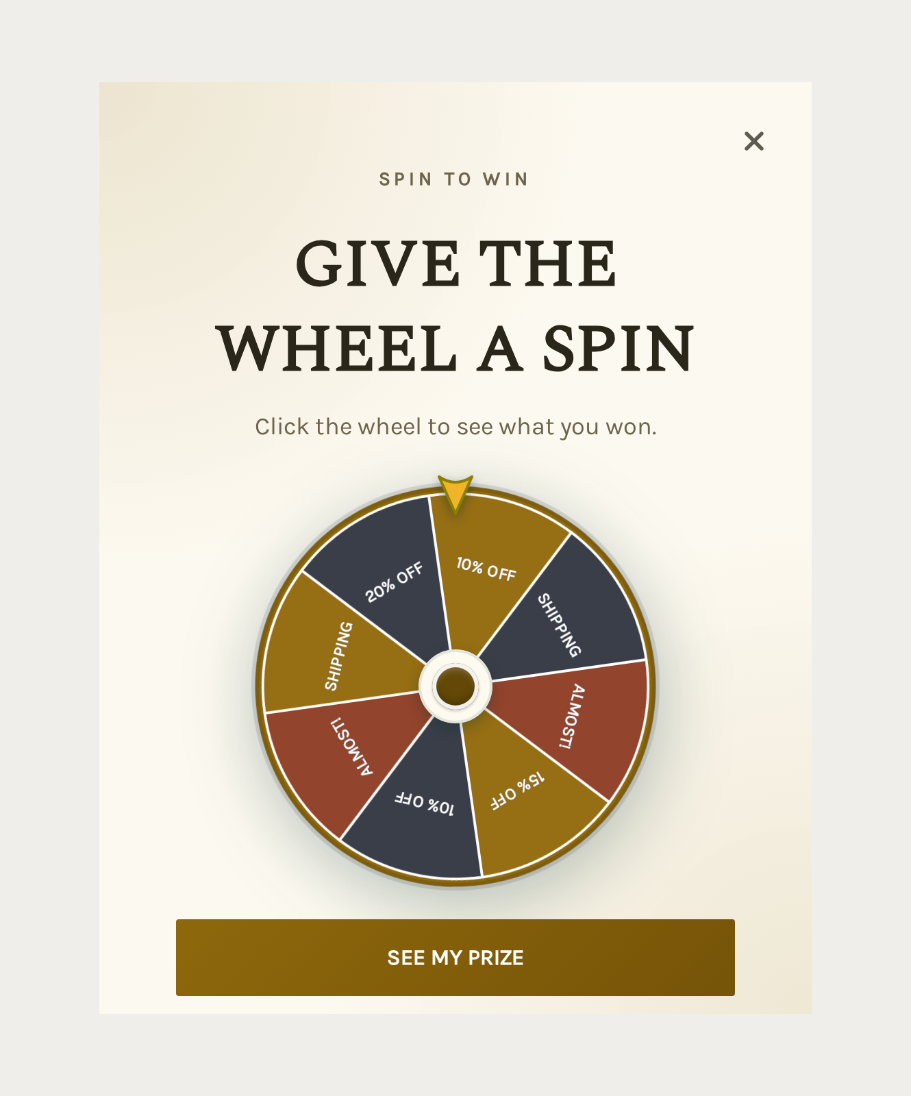 Home Decor Spin Wheel, step 1 of 4 (Play (Spin Wheel))