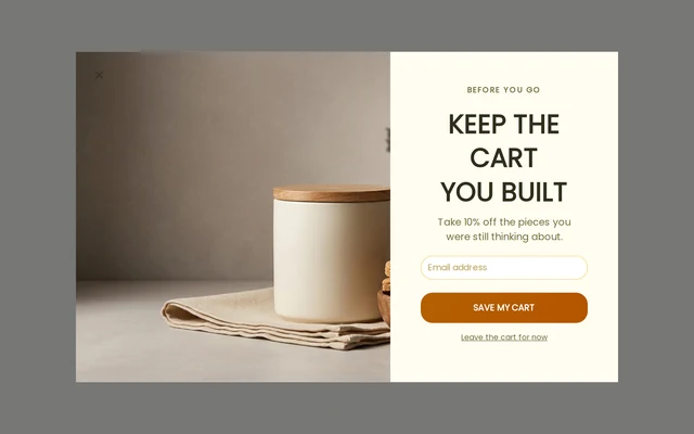 Pet Supplies Exit Intent, step 1 of 3 (Capture (Email))