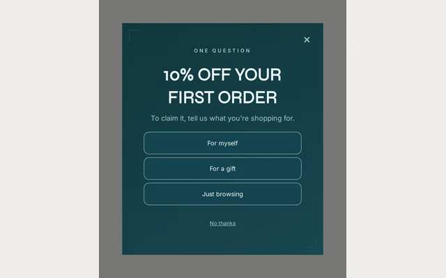 Supplements Survey, step 1 of 4 (Capture (Choice question))