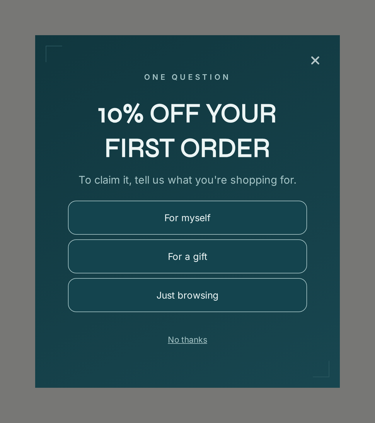 Supplements Survey, step 1 of 4 (Capture (Choice question))