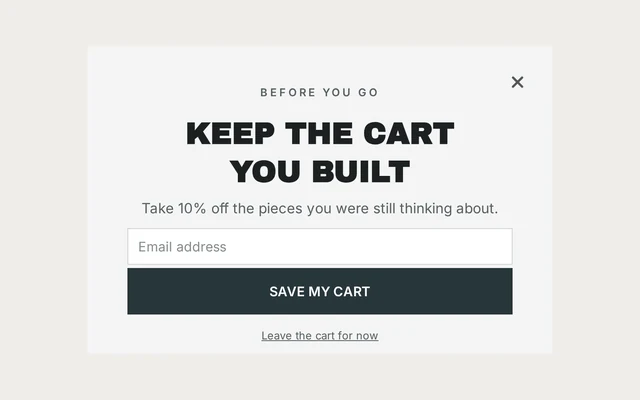 Wellness Exit Intent, step 1 of 3 (Capture (Email))