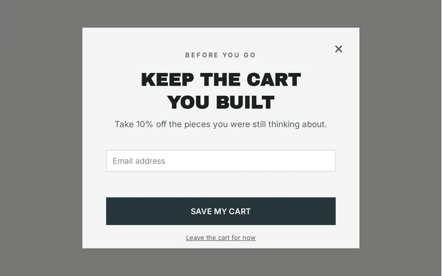 Wellness Exit Intent, step 1 of 3 (Capture (Email))