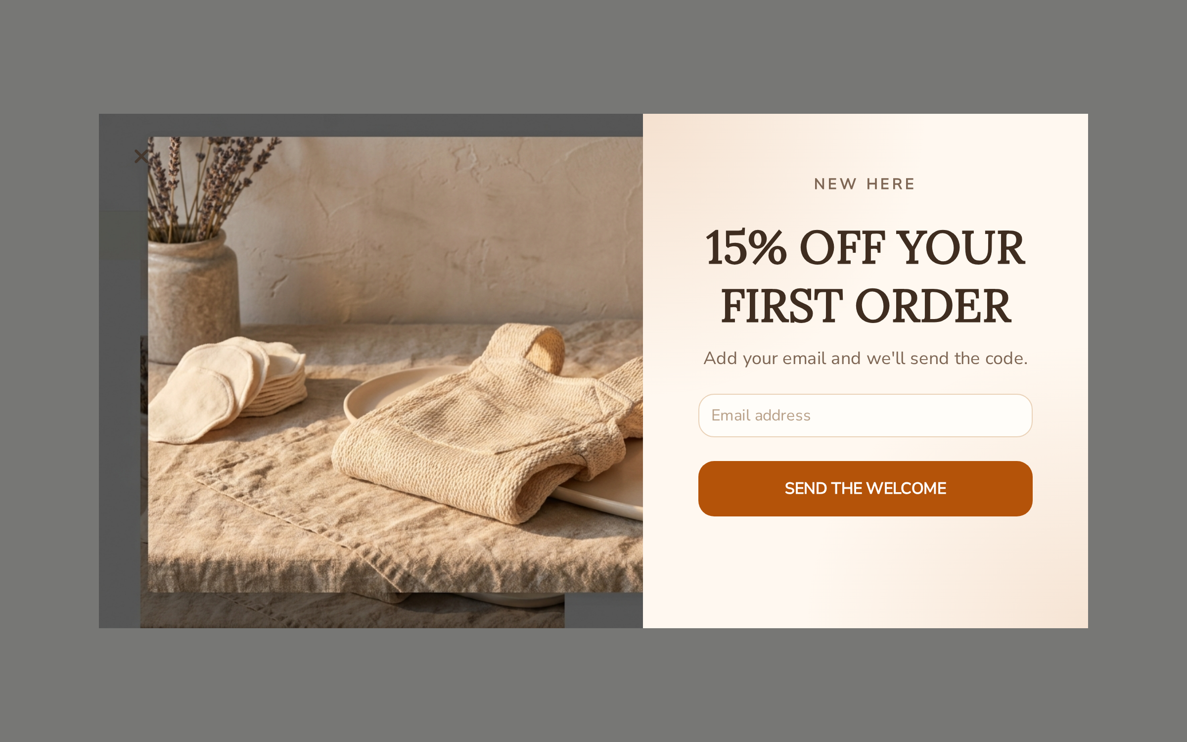 Baby Welcome Offer, step 1 of 3 (Capture (Email))