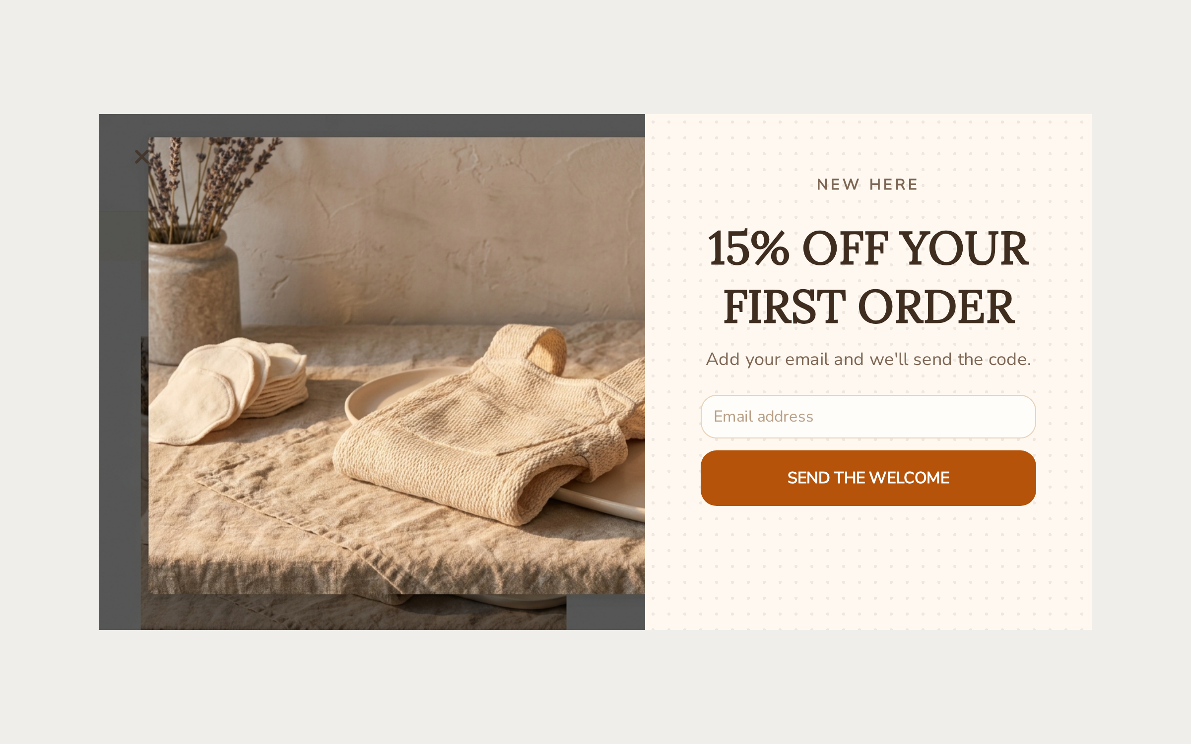 Baby Welcome Offer, step 1 of 3 (Capture (Email))