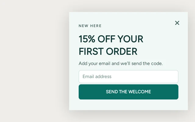 Pet Supplies Welcome Offer, step 1 of 3 (Capture (Email))