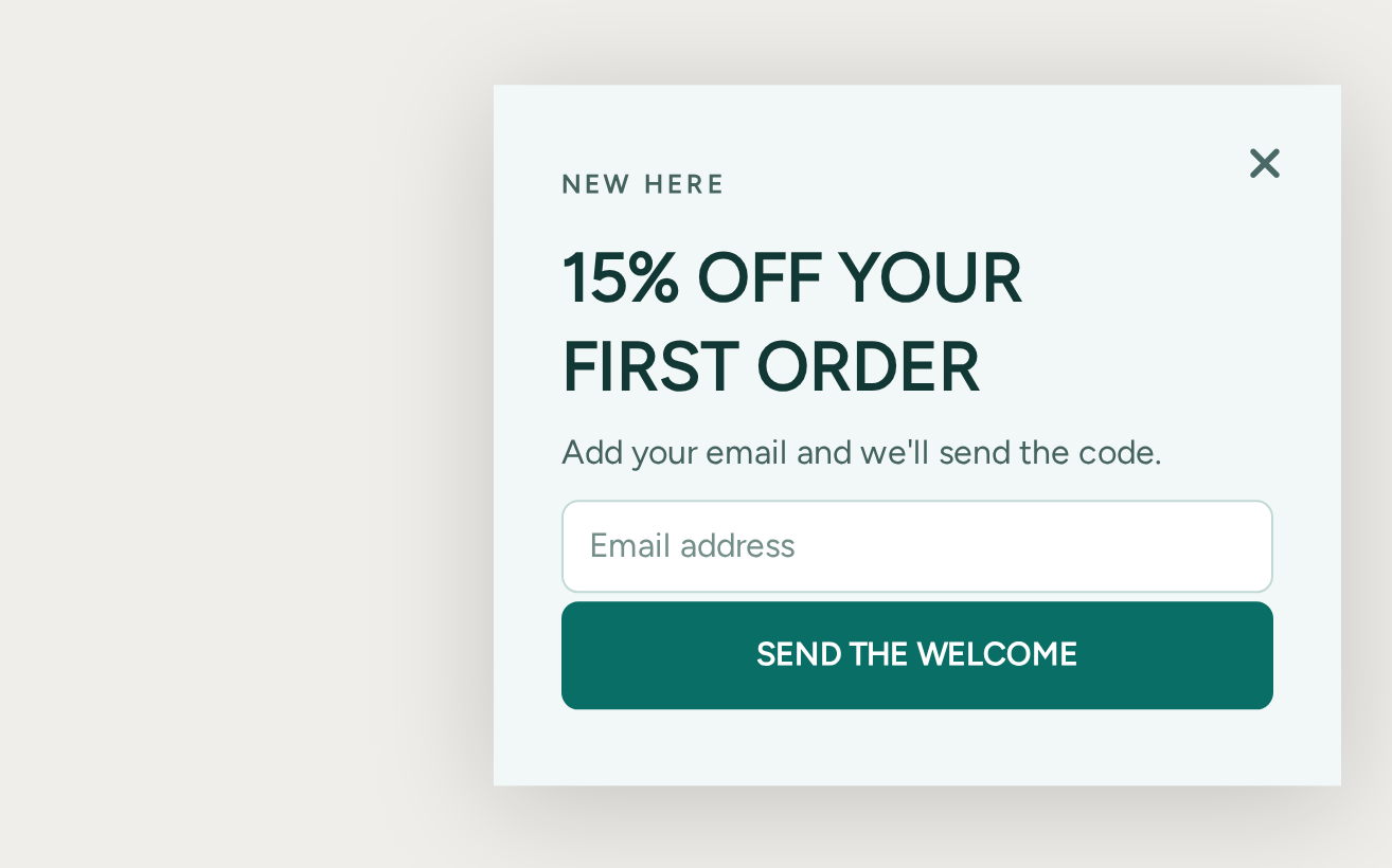 Pet Supplies Welcome Offer, step 1 of 3 (Capture (Email))