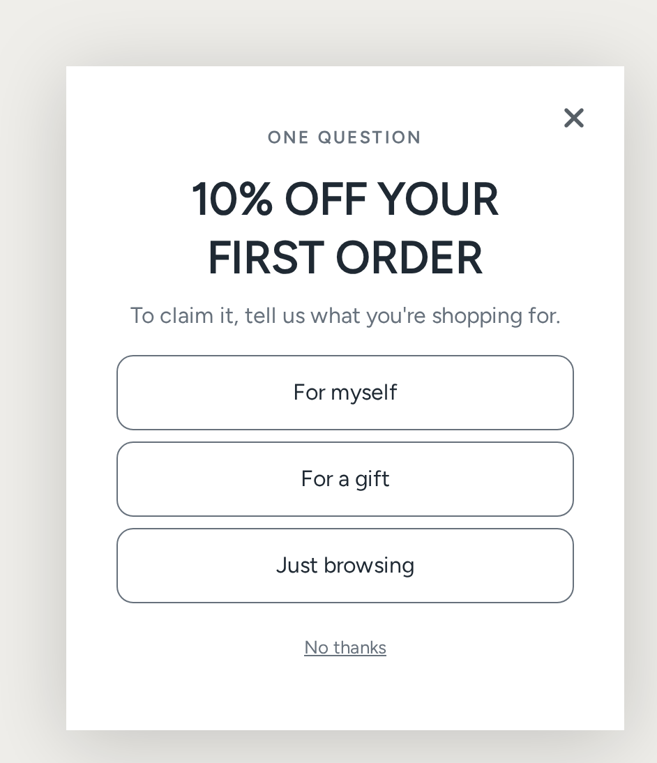 Coffee Survey, step 1 of 4 (Capture (Choice question))
