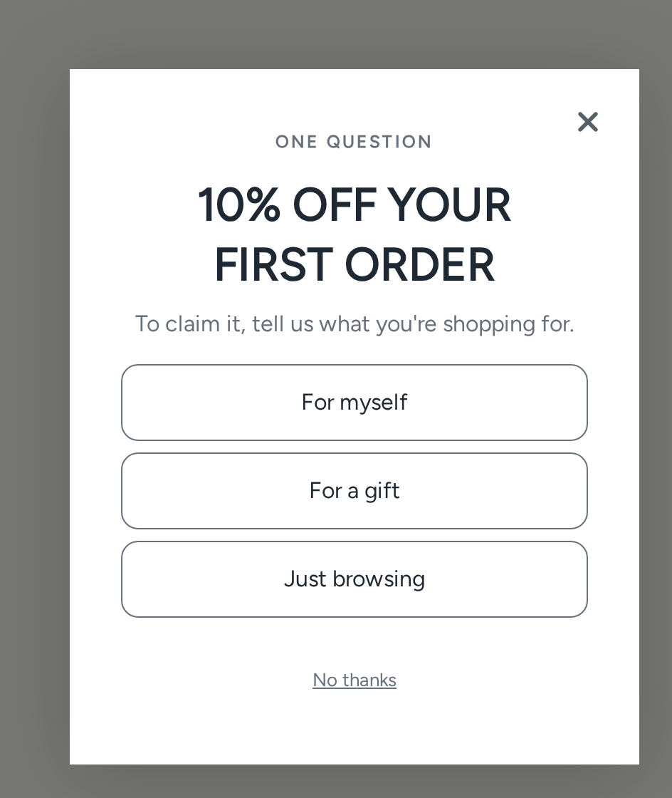 Coffee Survey, step 1 of 4 (Capture (Choice question))
