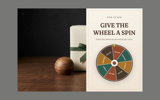 Stationery Spin Wheel, step 1 of 4 (Play (Spin Wheel))
