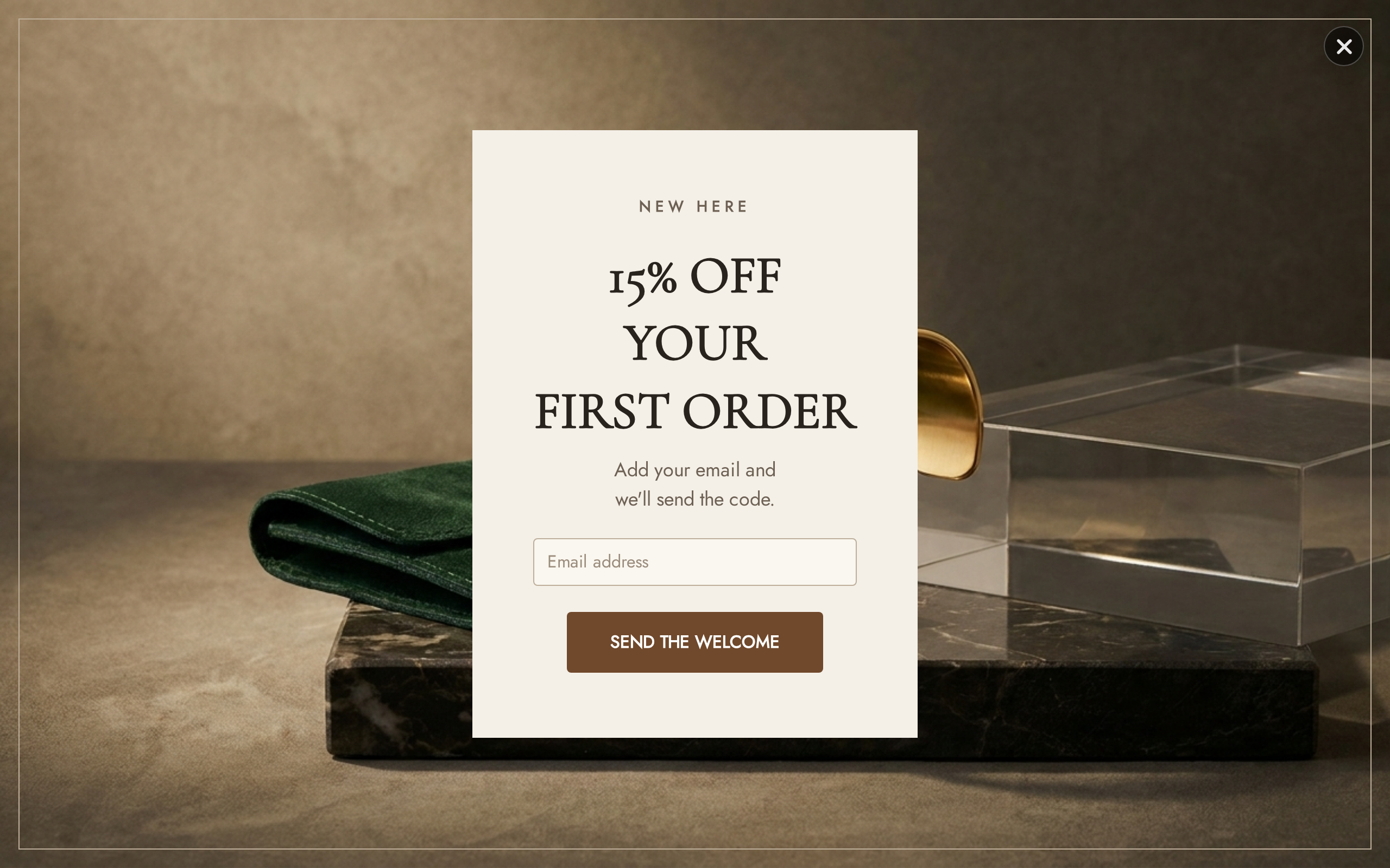 Jewelry Welcome Offer, step 1 of 3 (Capture (Email))