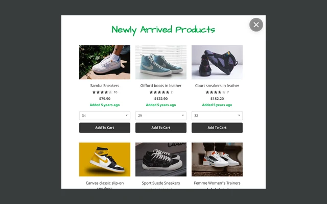 New Arrivals Product Recommendations
