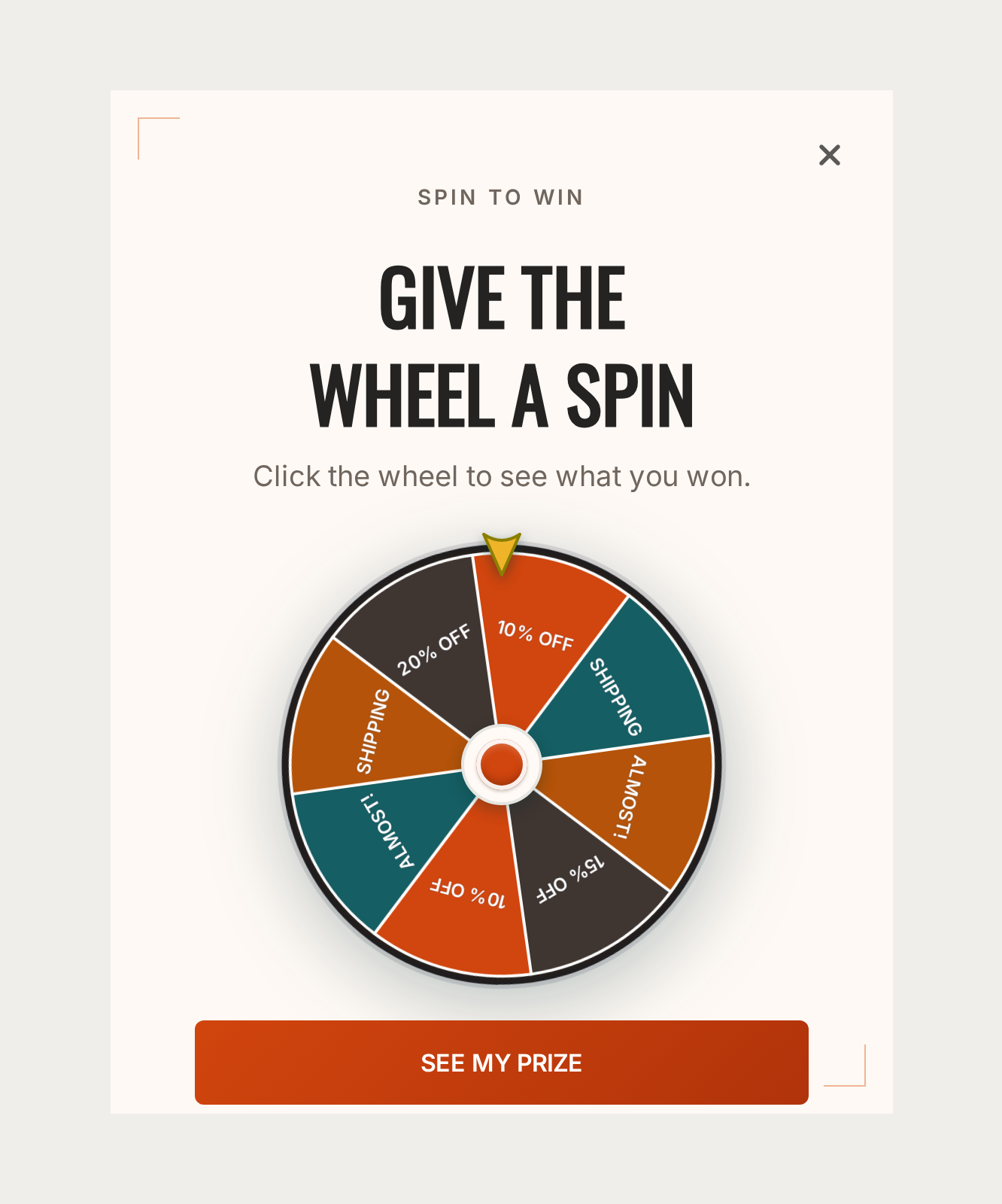 Fashion Spin Wheel, step 1 of 4 (Play (Spin Wheel))
