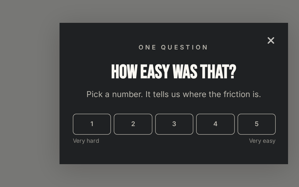 Jewelry Rating Scale, step 1 of 3 (Capture (Rating))