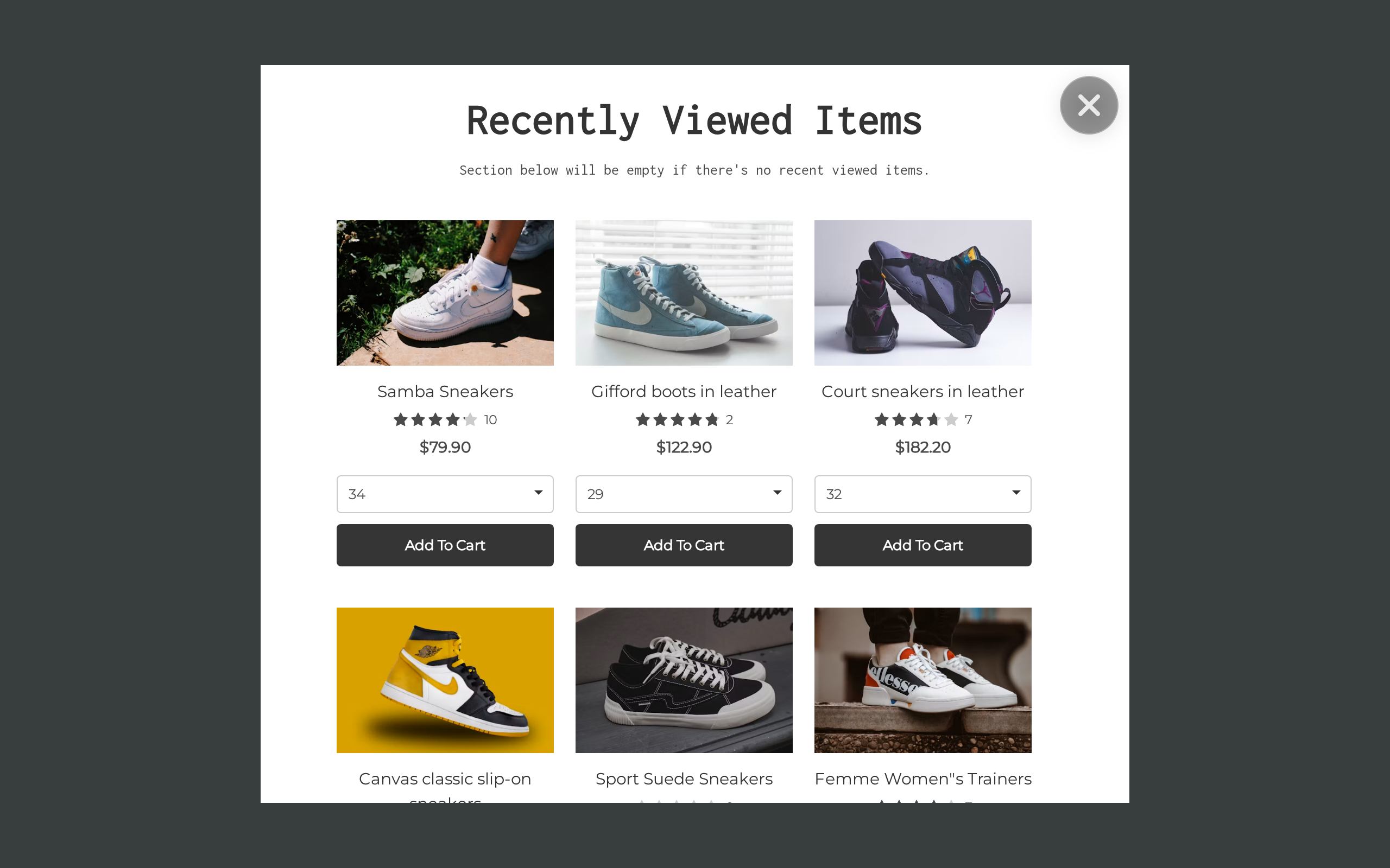 Recently Viewed Product Recommendations