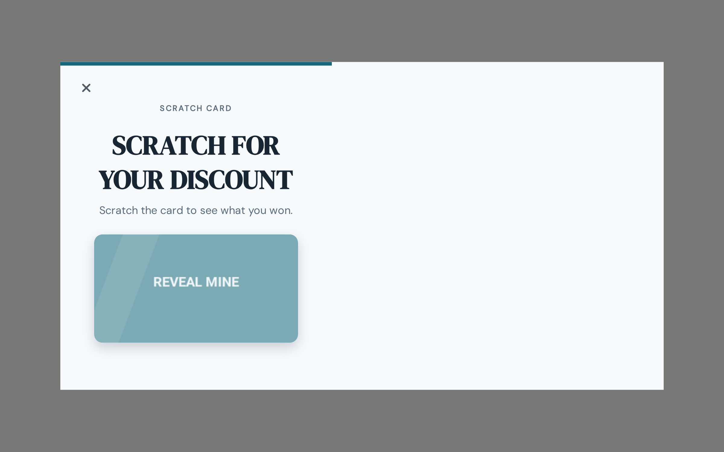 Jewelry Scratch Card, step 1 of 4 (Play (Scratch Card))