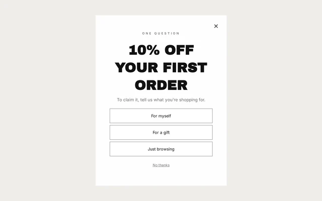 Stationery Survey, step 1 of 4 (Capture (Choice question))