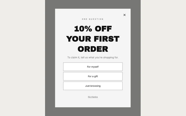 Stationery Survey, step 1 of 4 (Capture (Choice question))