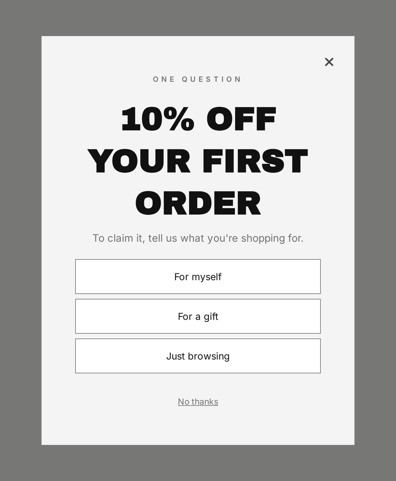 Stationery Survey, step 1 of 4 (Capture (Choice question))