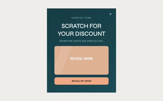 Jewelry Scratch Card, step 1 of 4 (Play (Scratch Card))