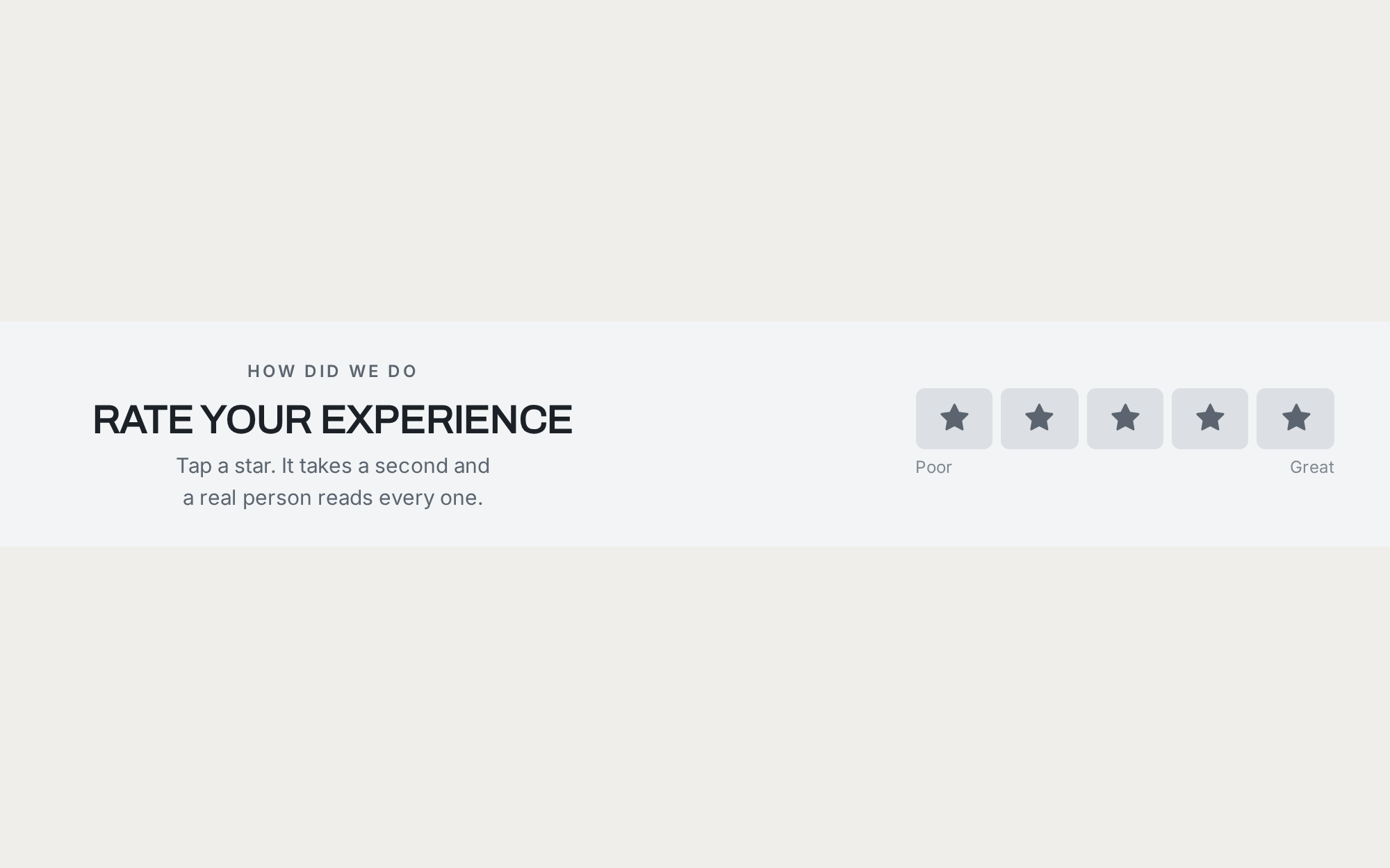 Home Decor Star Rating, step 1 of 3 (Capture (Rating))