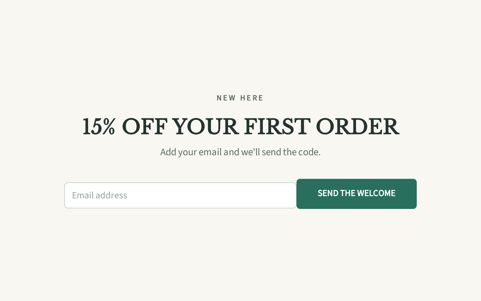 Stationery Welcome Offer, step 1 of 3 (Capture (Email))