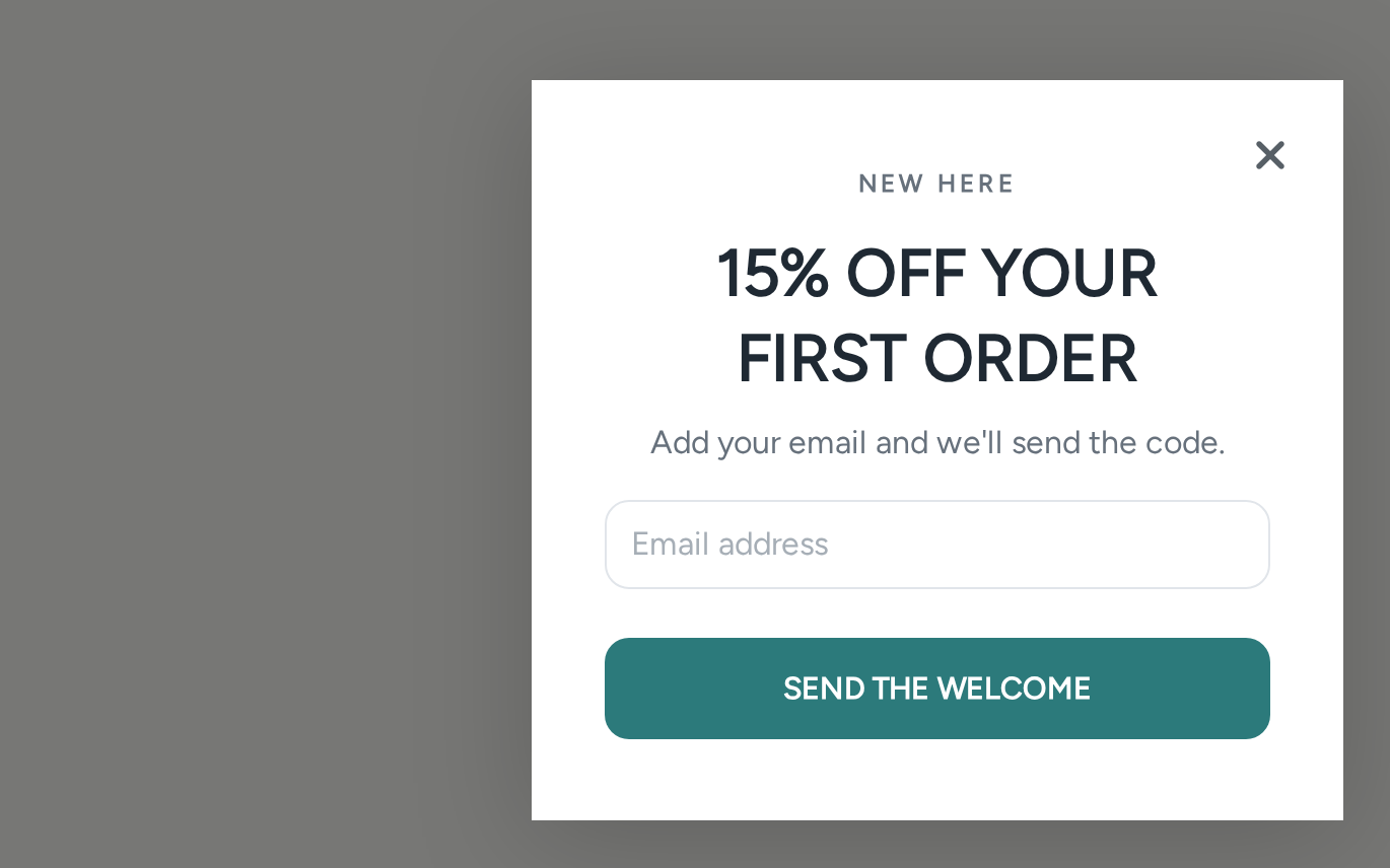 Skincare Welcome Offer, step 1 of 3 (Capture (Email))