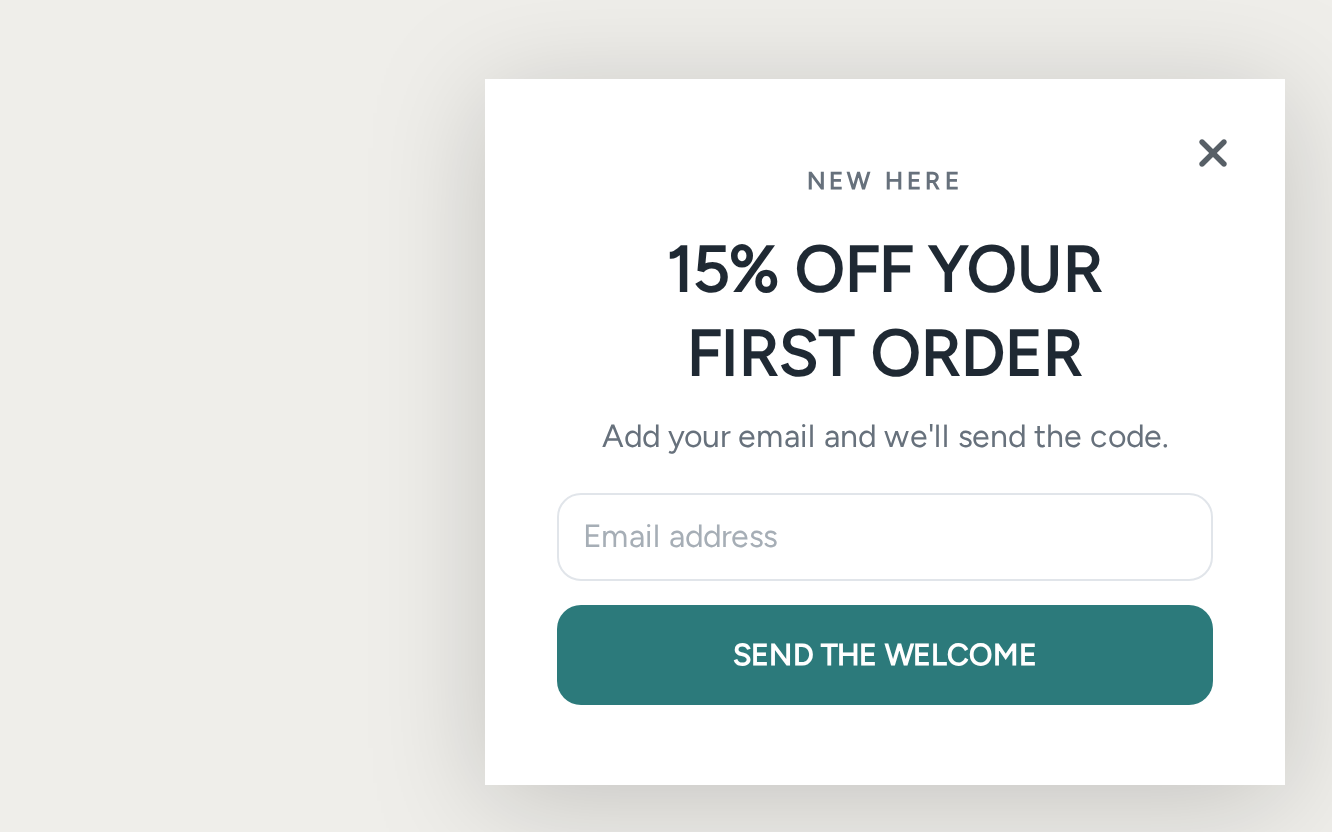 Skincare Welcome Offer, step 1 of 3 (Capture (Email))