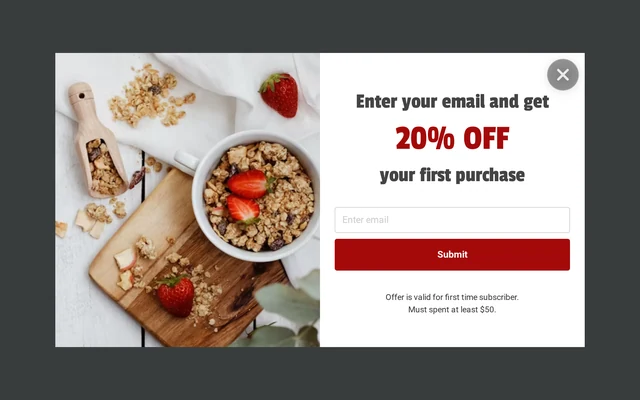 Email Capture, step 1 of 2 (Capture (Email))