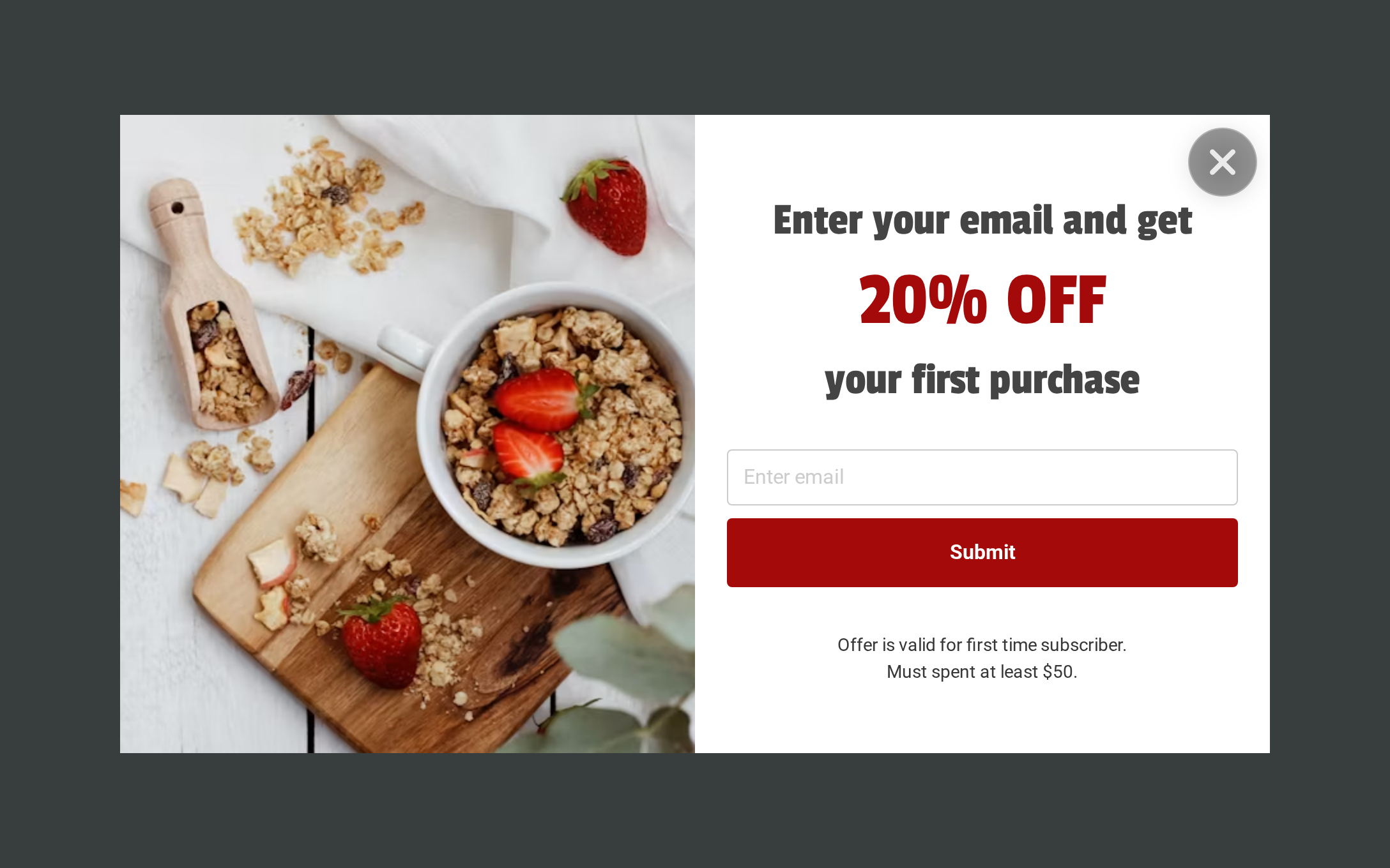 Email Capture, step 1 of 2 (Capture (Email))