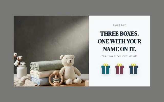 Baby Pick a Gift, step 1 of 4 (Play (Pick a Gift))