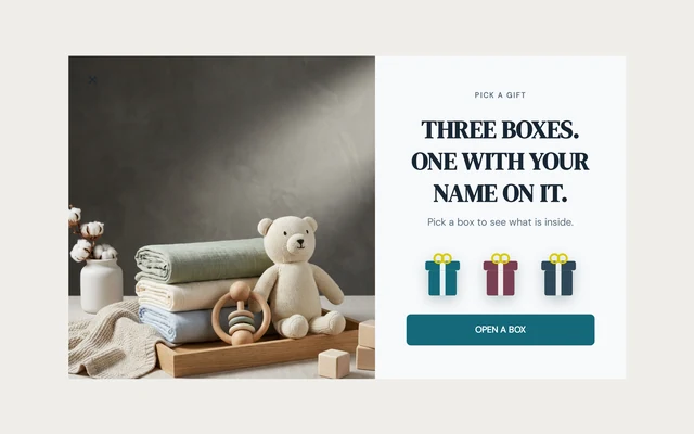 Baby Pick a Gift, step 1 of 4 (Play (Pick a Gift))