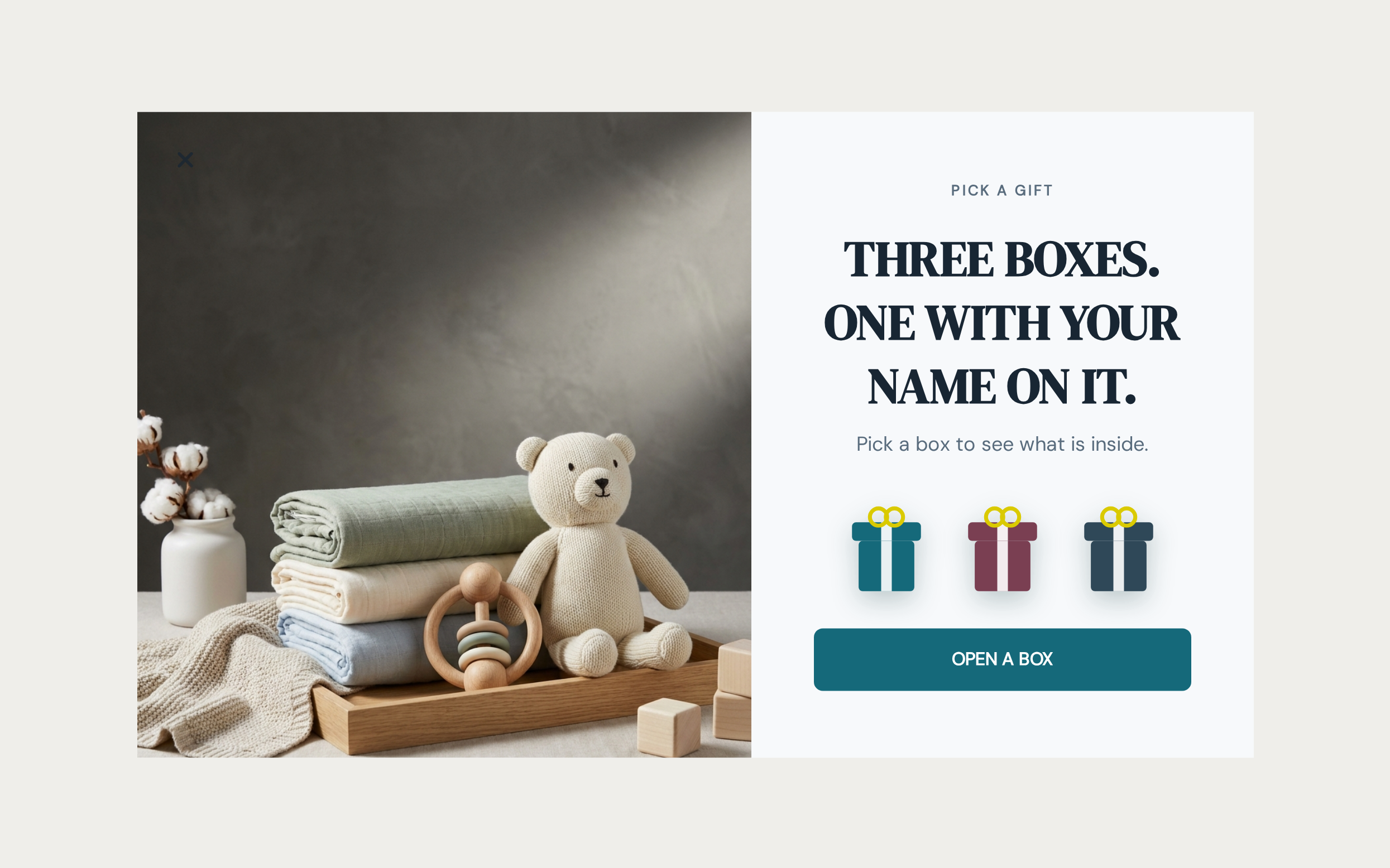 Baby Pick a Gift, step 1 of 4 (Play (Pick a Gift))