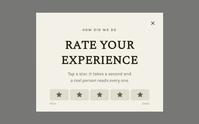 Fashion Star Rating, step 1 of 3 (Capture (Rating))