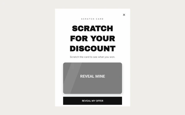 Baby Scratch Card, step 1 of 4 (Play (Scratch Card))