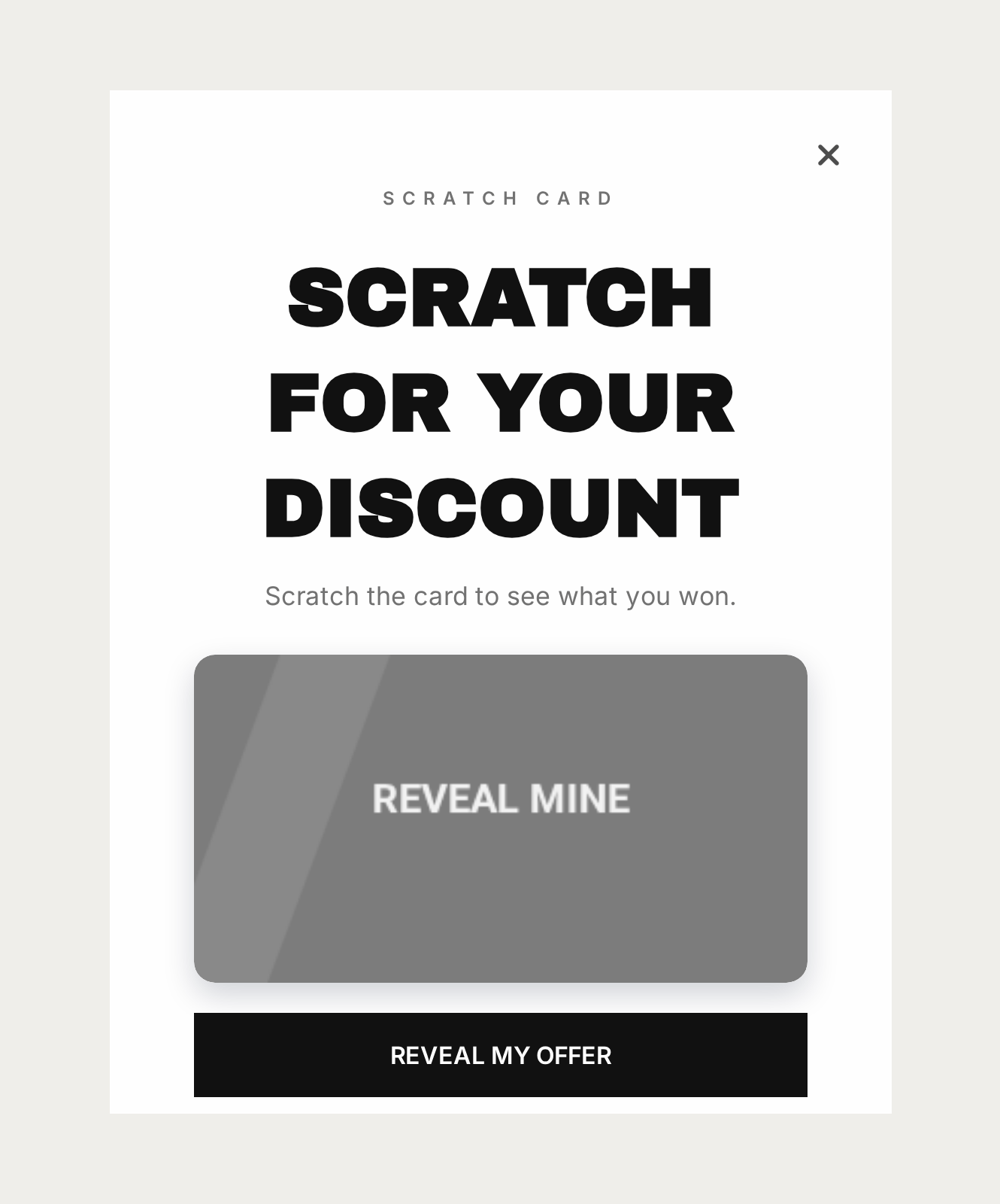 Baby Scratch Card, step 1 of 4 (Play (Scratch Card))