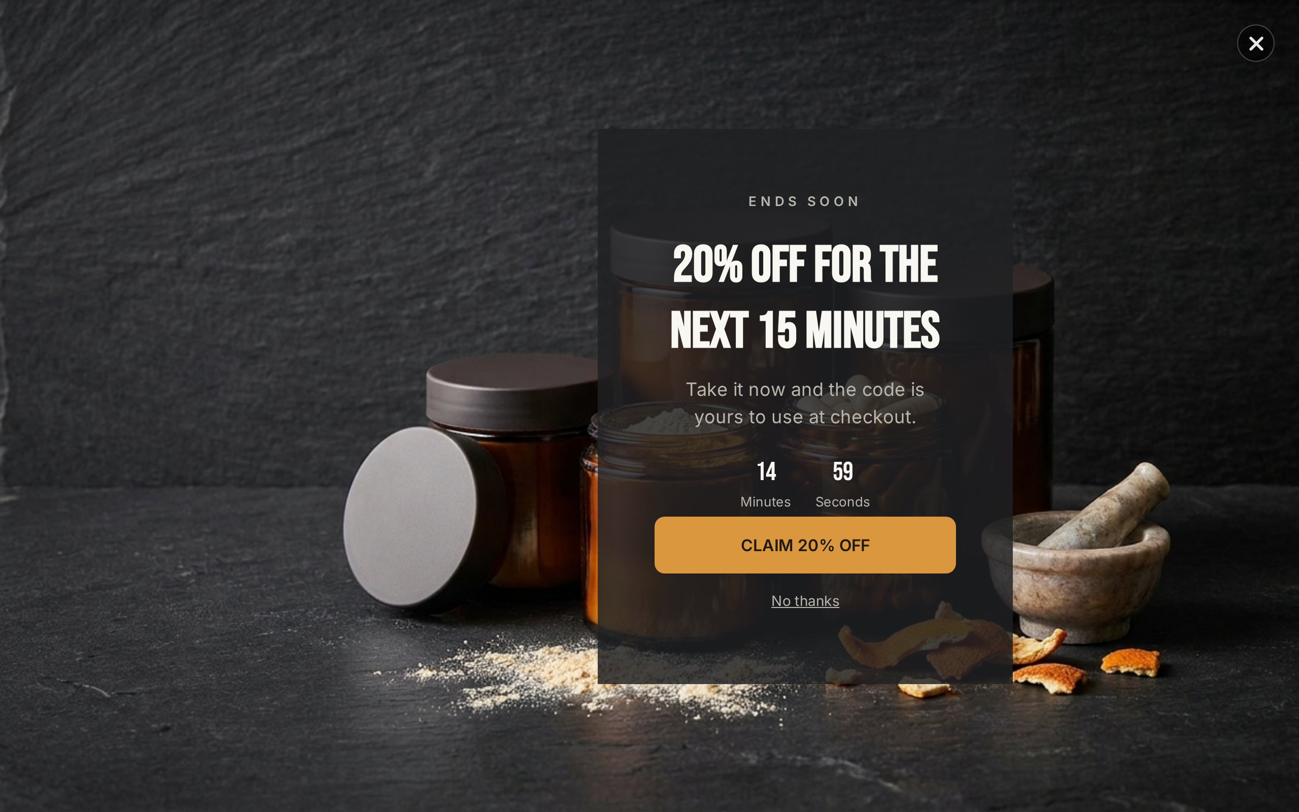 Supplements Flash Sale, step 1 of 3 (Message)