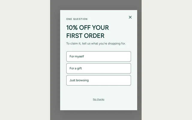 Wellness Survey, step 1 of 4 (Capture (Choice question))