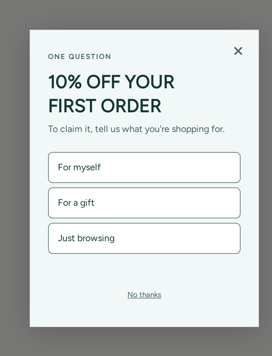 Wellness Survey, step 1 of 4 (Capture (Choice question))