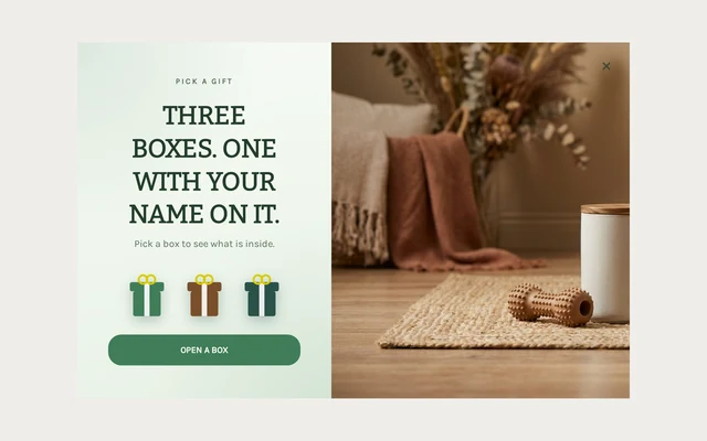 Pet Supplies Pick a Gift, step 1 of 4 (Play (Pick a Gift))