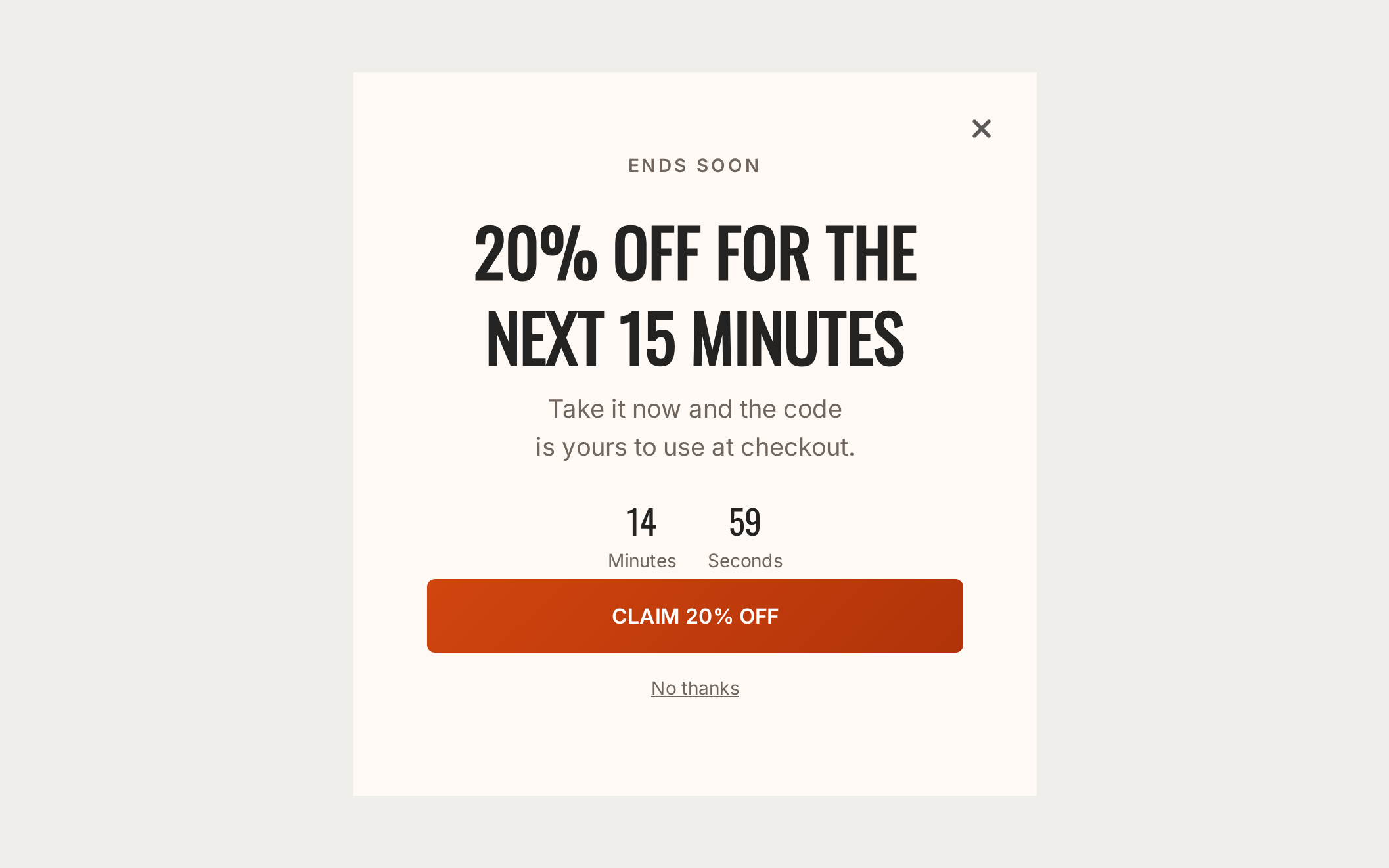 Stationery Flash Sale, step 1 of 3 (Message)