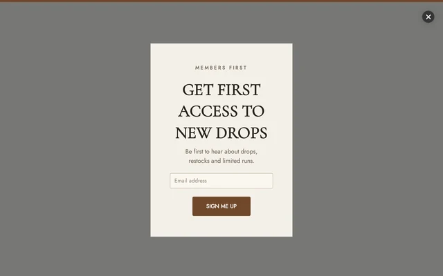 Coffee Early Access, step 1 of 3 (Capture (Email))