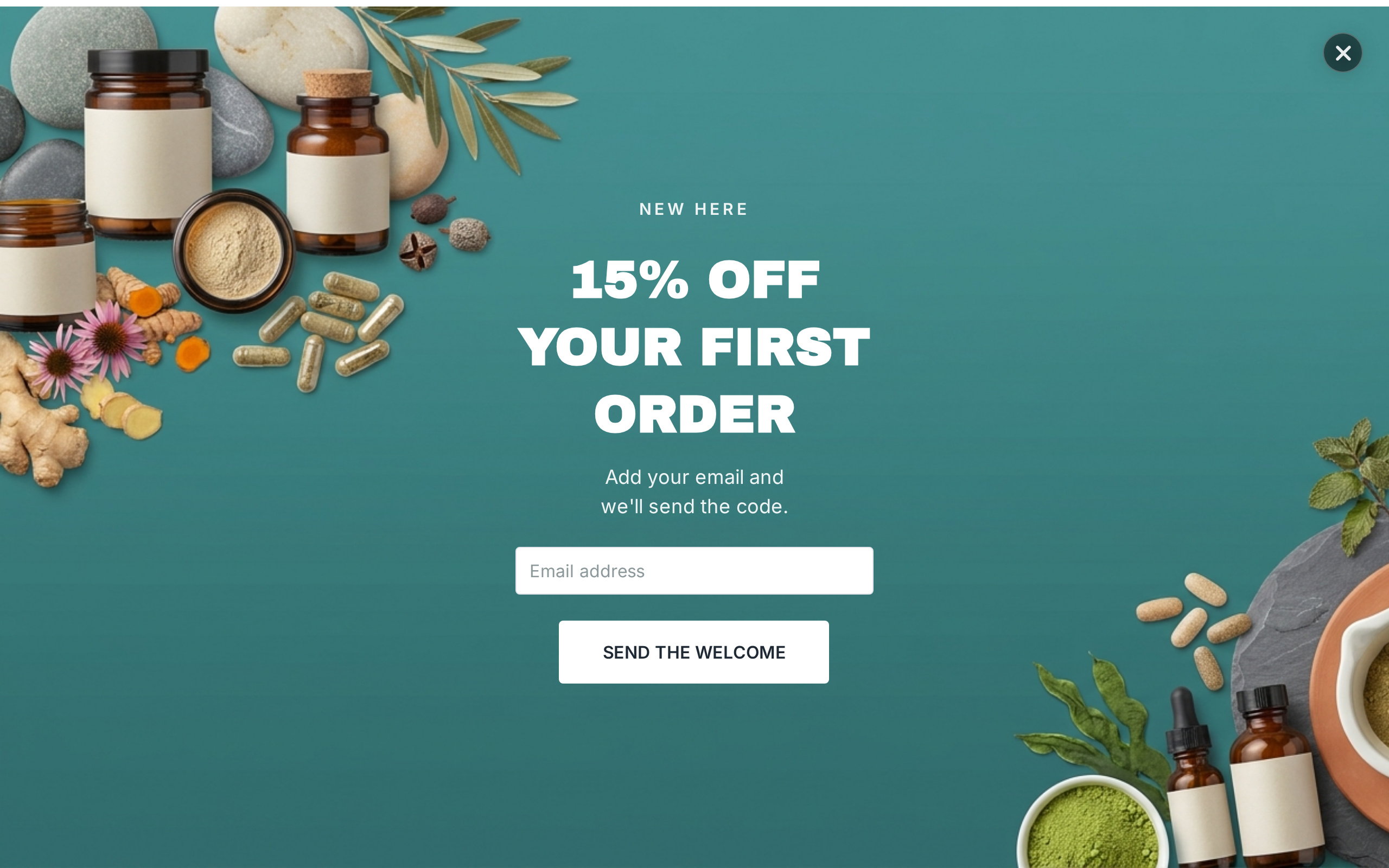 Supplements Welcome Offer, step 1 of 3 (Capture (Email))