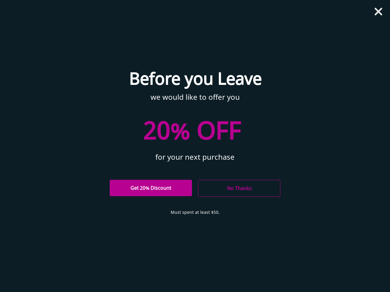 Stop Abandonment (Desktop Only), step 1 of 3 (Message)