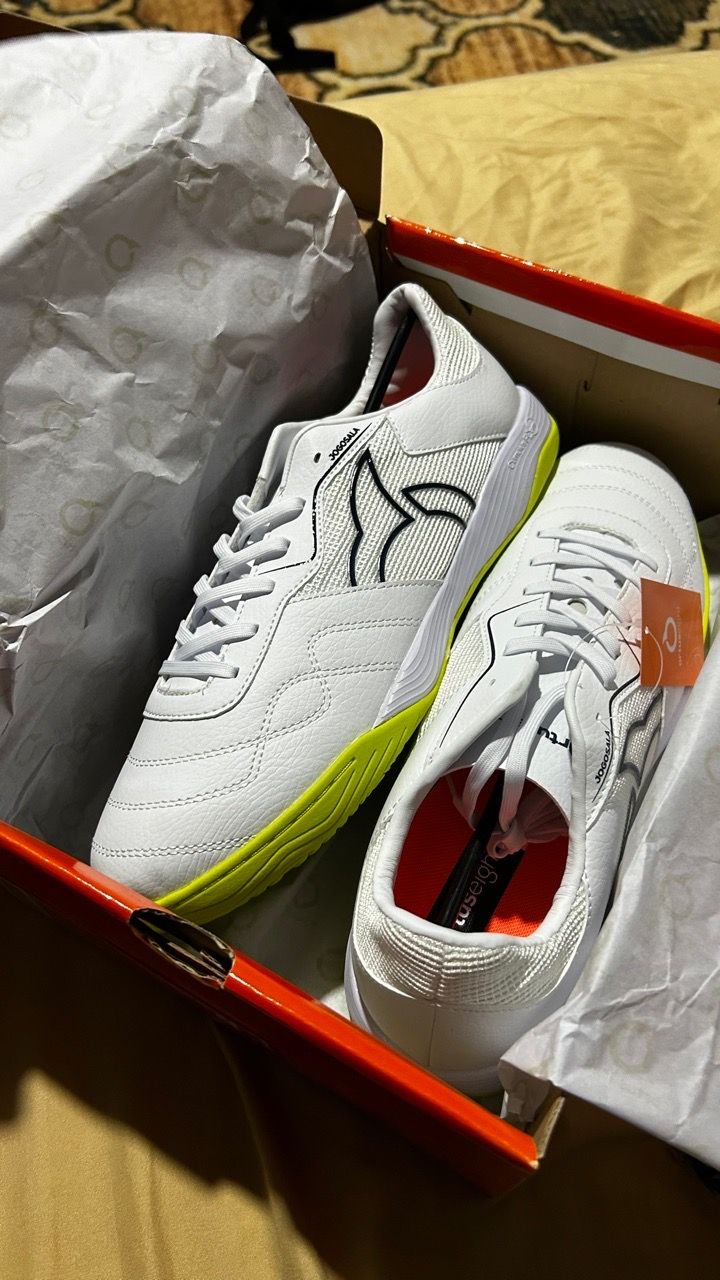 ORTUSEIGHT JOGOSALA STRIVE WHITE LIME FUTSAL SHOES KASUT FUTSAL